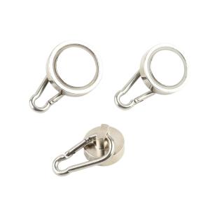 China Nickel Coating Rare Earth Magnet Hooks Axial Powerful For Hanging on sale