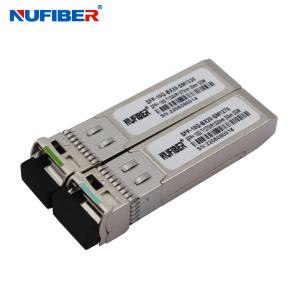 Cheap Cisco compatible with 10G WDM SFP+ Transceiver SM 1270nm/1330nm 20km LC DDM for sale