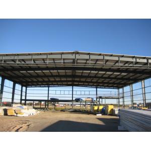 AutoCAD Designed Steel Structure Workshop With Stainless Steel Gutter And