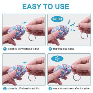 Personal Keychain Alarm 120DB Safe Sound Personal Security Alarm Keychain,