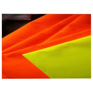 High Visibility Fluorescent Fabric Fireproof Fabric Materials Durable 380 Gsm