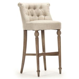 Cheap Contracted style of 2018 french bar stools ,with high quailty wood and fabric to make for sale