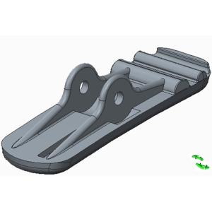 Lapel Clip 420SS Injection Mold Tooling With Cashew Gate Ejector Plate P20