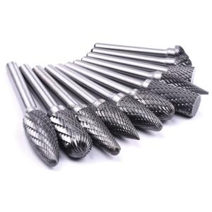 1/4 Shank Carving Cutting Grinding Drilling Polishing Tools 6mm Double Cut
