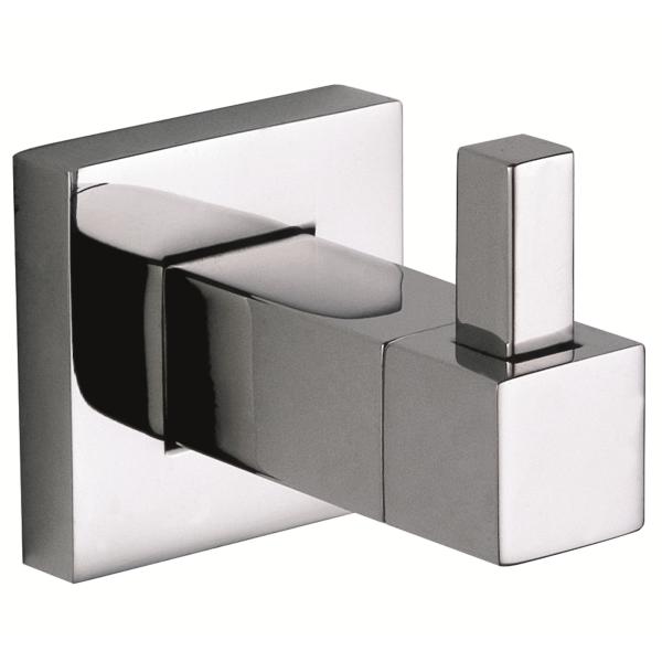 Square Satin Wall Mounted Coat Towel Hanger Hooks Stainless Steel