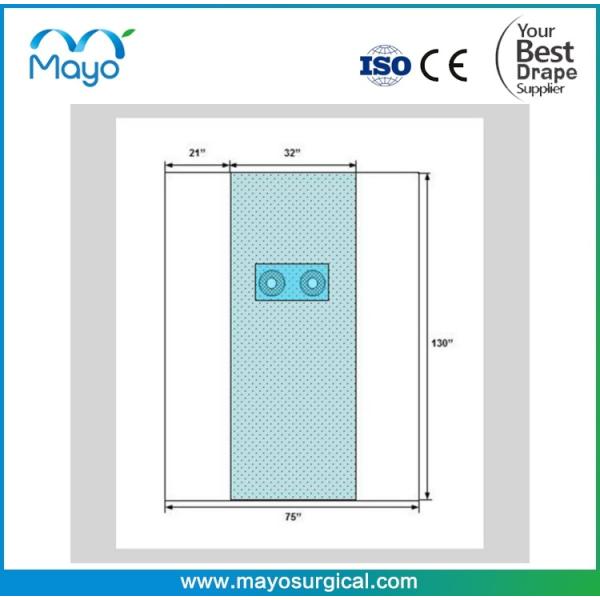 Quality Surgical Solution Sterile Single use Surgical Angiography Drape with 2 holes wholesale