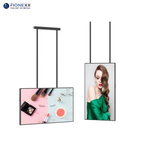55inch High Brightness Hanging Single Sided LCD Window Display with Portrait and