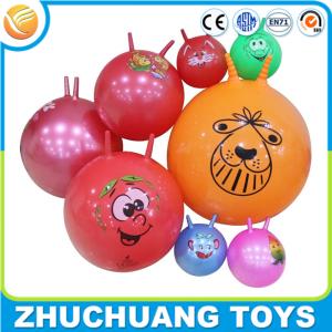 Cheap wholesale personalized bulk cheap custom printed bouncy balls with handle for sale