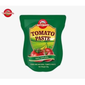 Wholesale Stand-Up Sachet Tomato Paste Available In 56g Sizes Offers A Pure Product Without Any Additives