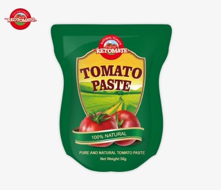 Quality Wholesale Stand-Up Sachet Tomato Paste Available In 56g Sizes Offers A Pure Product Without Any Additives wholesale