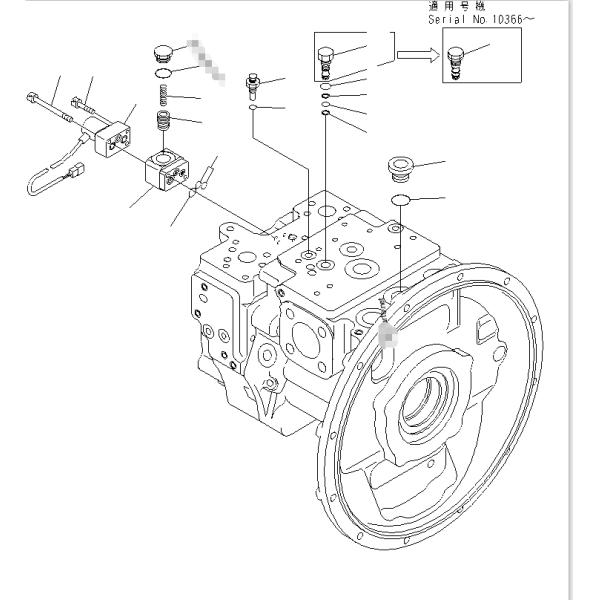 Speed Solenoid Valve Excavator Spare Parts For PC300-7 PC360-7 702-21-55701 702-21-56900 702-21-57500