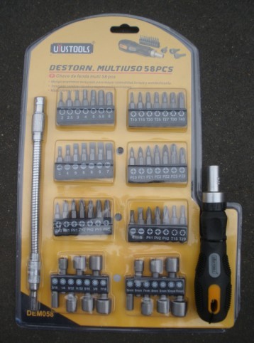 Quality 58 pcs screwdriver tool set ,with 40 pcs bits wholesale