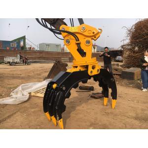 36Ton Excavator 360Rotating Hydraulic Type Log Grapple Customized Control Wood