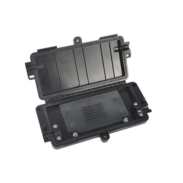 FRB-6A Fiber Optic Splicing Box 12 Cores 1in 1out Splice Closure Black IP65 Wall