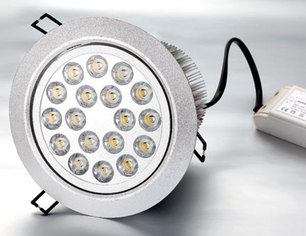 18W 50000h Epistar / Edsion / Cree High Power Dimmable CE Led Recessed Ceiling