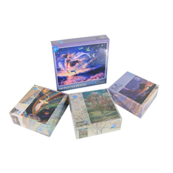 DIY 50-100pcs Carton Paper Jigsaw Puzzle Toy 1.8mm Thickness