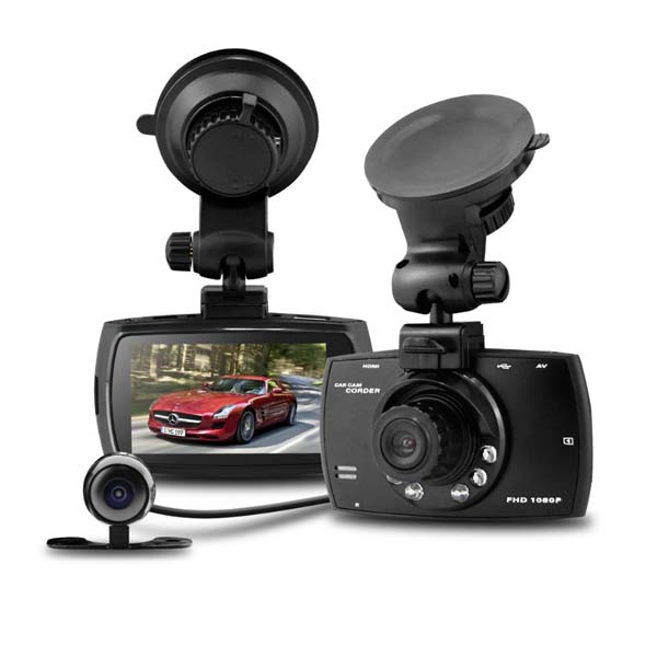 Quality G30B Dual Lens Car DVR H.264 Front camera Full HD 1280*1080P External Rear Camera 720*480P Dash Cam wholesale