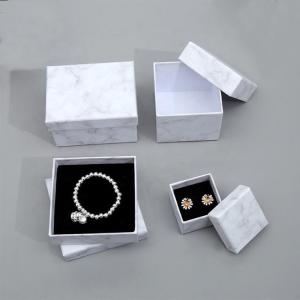 China Unique Modern Gift Luxury Jewelry Packaging Cardboard Material Marble Patterned on sale