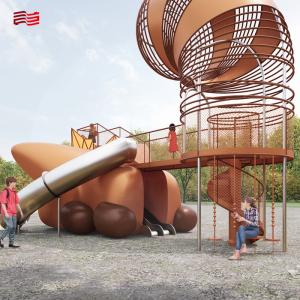 Stainless Steel Red Panda Style Outdoor Amusement Facilities for Park Square Fun