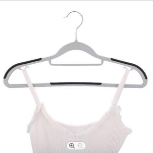 PP White Non Slip Hangers , 2.9mm Non Slip Coat Hangers