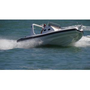 9.6m Orca Hypalon Inflatable Rib Boat Rib960B With Cabin Console / Large Sunbed