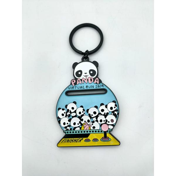 Zinc Alloy Virtual Running Challenges Medals Colour Filling Process