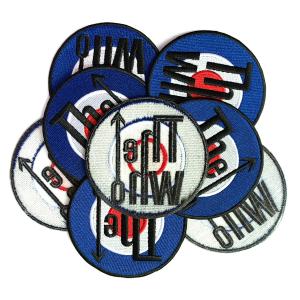 Iron On 3D Clothing Embroidered Patches Felt Fabric Merrowed Border