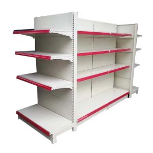 Factory Custom Size Color milk white gondola shelving supermarket shelf market