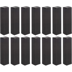 Mini Purple Shape Push Up Lipstick Tube Empty Black With Bambus