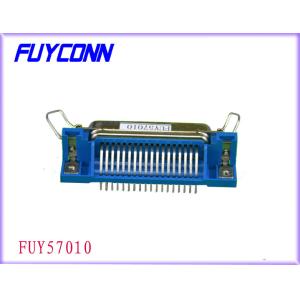 China Female 36 Pin PCB Right Angle IEEE 1284 Printer Connector with Bail Clip and Board Lock on sale