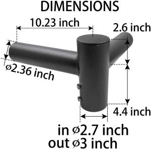 Hebei Nanfeng Welded Steel Tenon Adapter with 3 Horizontal 90 Degree Tenons