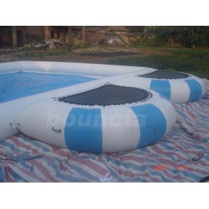 0.9mm PVC Tarpaulin Round Outdoor Inflatable Swimming Pool With Platform