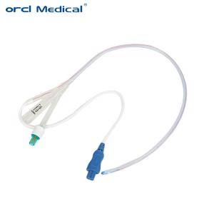 China All Silicone Foley Catheter Round Tipped for Temperature Management with Temperature Sensor Probe on sale