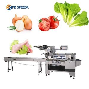 Packaging with FK-Z602 Automatic Flow Bag Pillow Type Swiss Roll Cake Packing