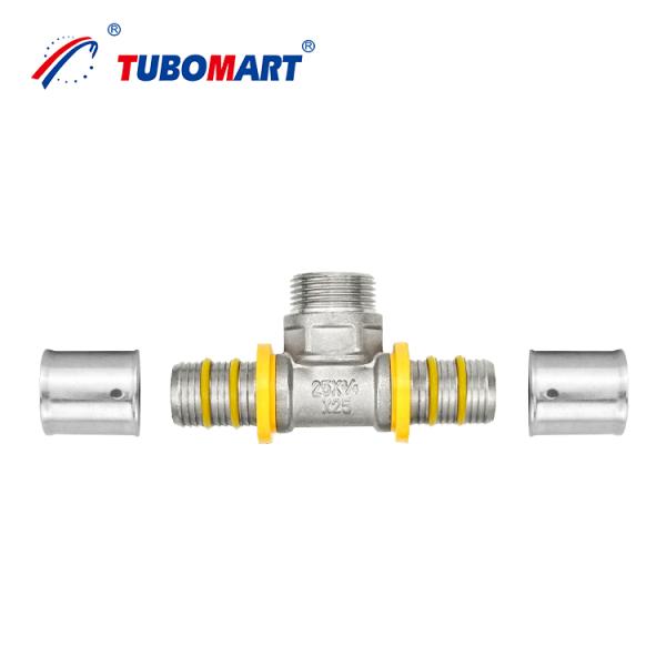 24 Years Manufacturing Experience Customized Pex Al Pex Press Fittings For Gas /