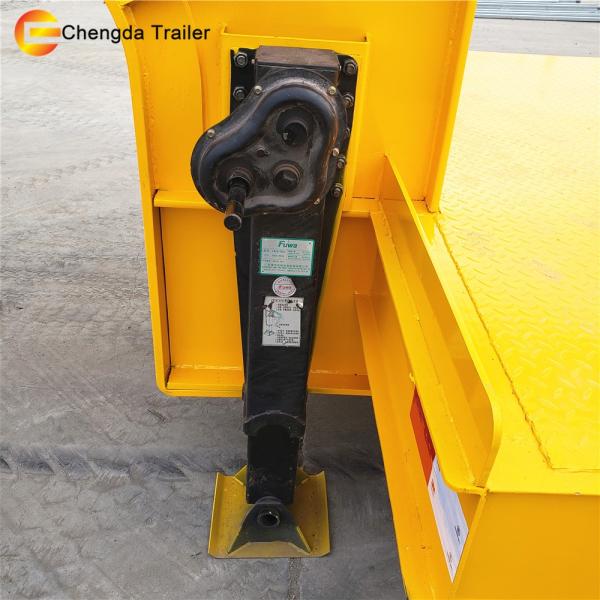 New 3 Axle Lowbed Trailer Transport Bulldozer Lowboy Gooseneck Semi Trailer With Mechanical Suspension