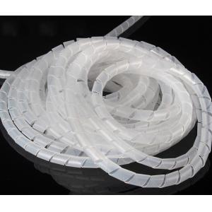 Plastic Wire Spiral Winding Tube Transparent / Black / White Winder Retractable