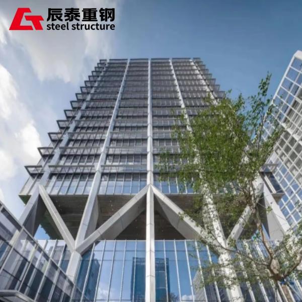 Prefabricated Steel Structure Office Building With Sandwich Panel Door And