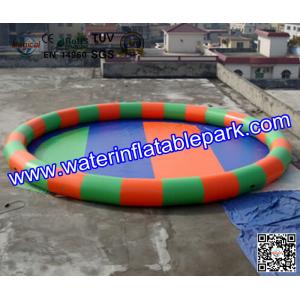 Cheap 9 Meter Round Inflatable Water Pool With Durable PVC Tarpaulin for sale