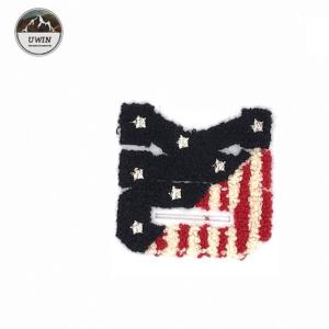 China Eco Friendly Custom Chenille Patches , Ok Letter Clothing Badges Patches 8.5 * 8.5CM Size on sale