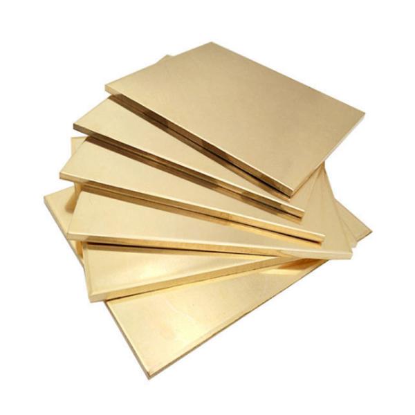 Quality 99.9% Pure Cu Customized Thickness 0.15mm-2.2mm 1/4H Temper Decorative Brass Sheet Plate For Construction wholesale