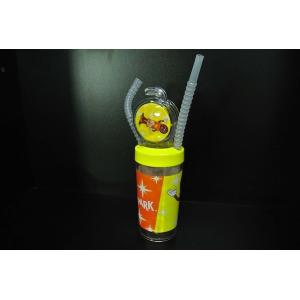 China Yellow Cartoon Water Bottle , Windmill Style Kids Water Bottles With Fun on sale
