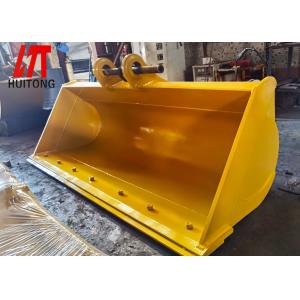 Custom Yellow Black Excavation Ditching Bucket With Strength Q355B NM400/450/500