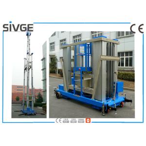 Blue Aluminum Alloy Mobile Elevating Work Platform 20 M For Window Cleaning