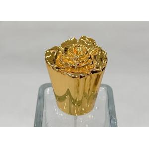 China Flower-Shaped Zinc Alloy Perfume Bottle Caps For Eco-friendly Packaging on sale