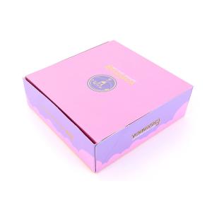 Pinkish Cake Cardboard Boxes Collapsible Paper Box With Window