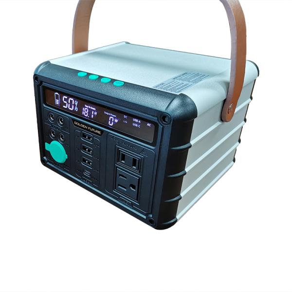 Multi Function Outdoor Solar Generator Portable Power Station 300w Li-Ion Battery