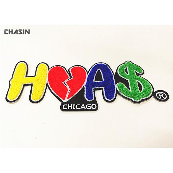 Quality Heartbreak Chenille Embroidery Patches Chenille Letters No Minimum wholesale