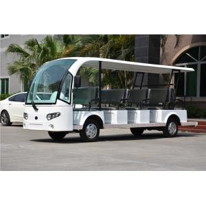72V Dc Motor Electric Sightseeing Car Tourist Bus With 14 Seats For Campus /