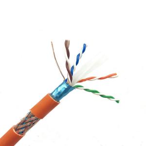 Cheap Aluminum Braid Sftp Cat6 Network Ethernet Lan Cable Bare Copper Conductor for sale